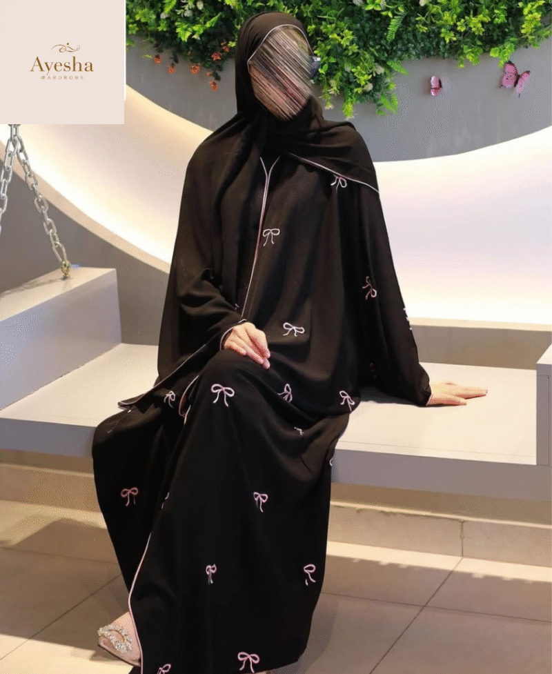 Trending Bow 🎀 Abaya with Stoller - Image 5