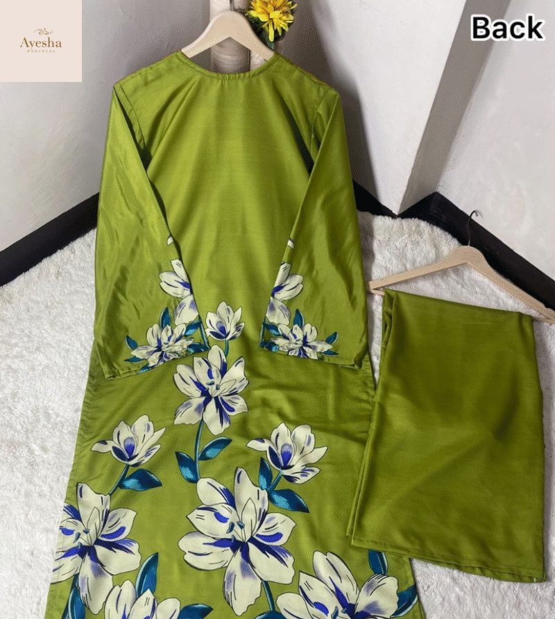 Digital printed long kurta set - Image 4