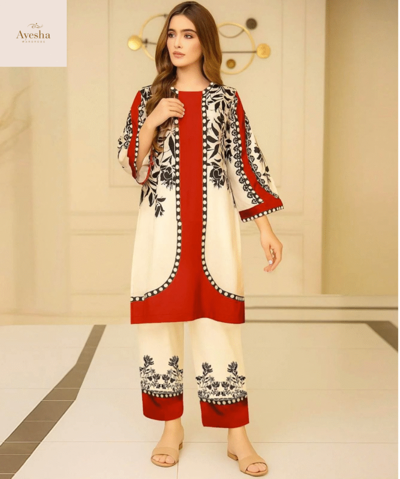 Digital Printed Cord Set (2Pcs) - Image 4