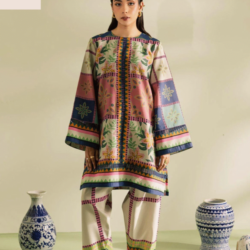 Digital Printed Cord Set (3-Piece Suit)