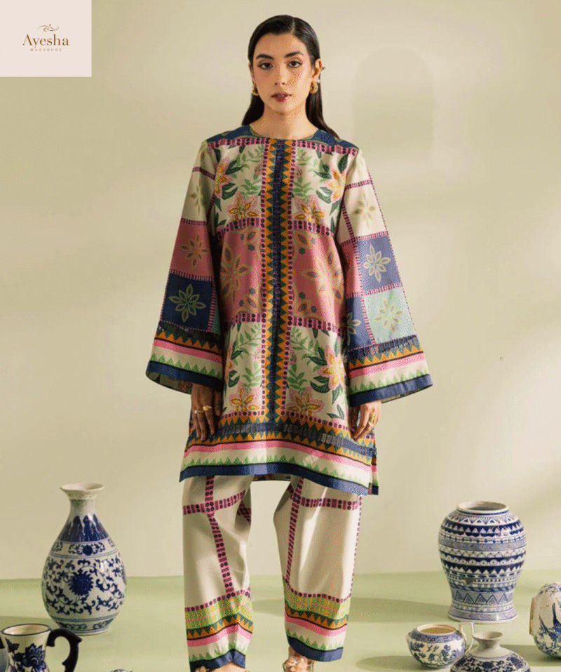 Digital Printed Cord Set (3-Piece Suit)