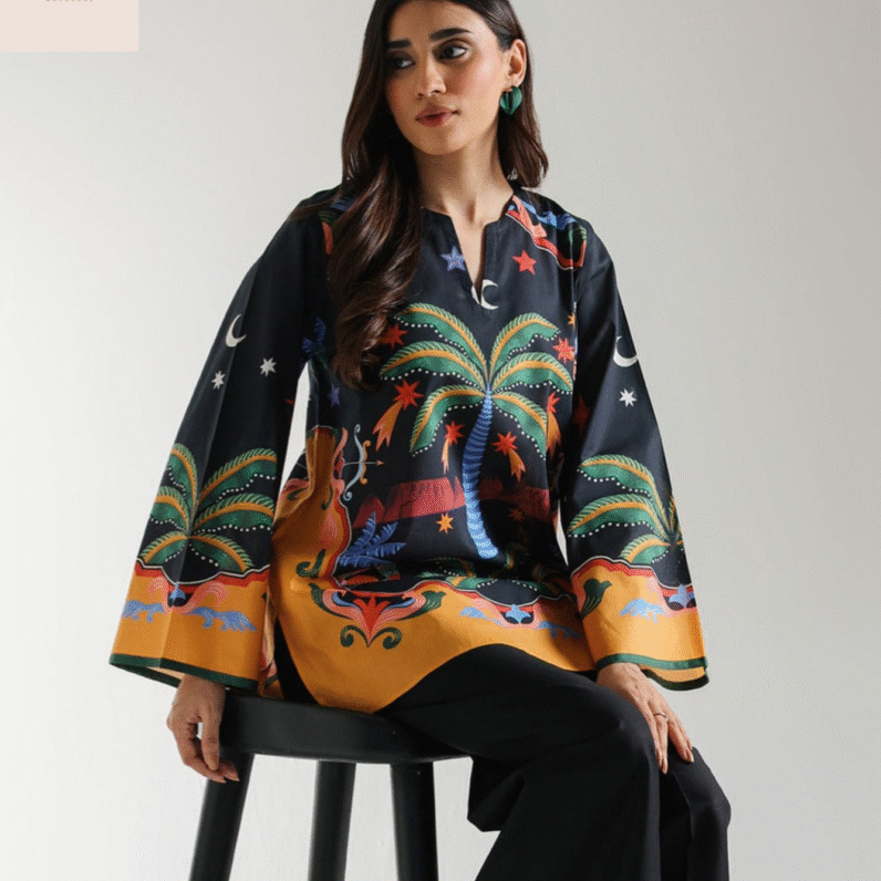 Digital Ethnic Design Printed Top