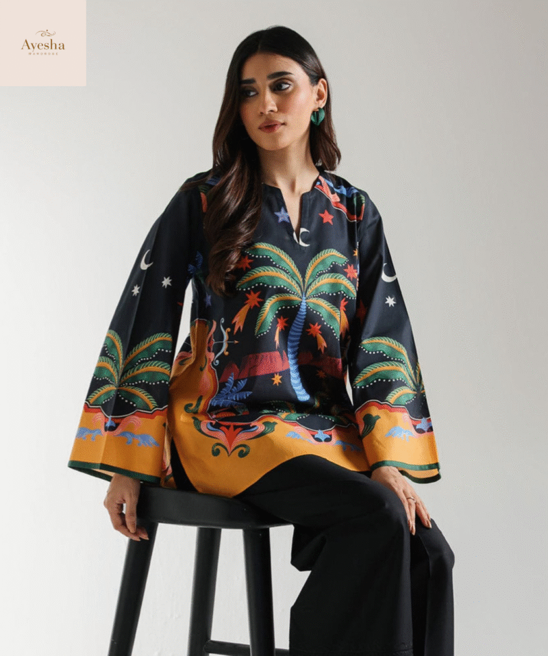 Digital Ethnic Design Printed Top