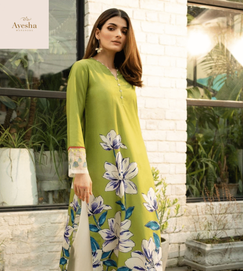 Digital printed long kurta set