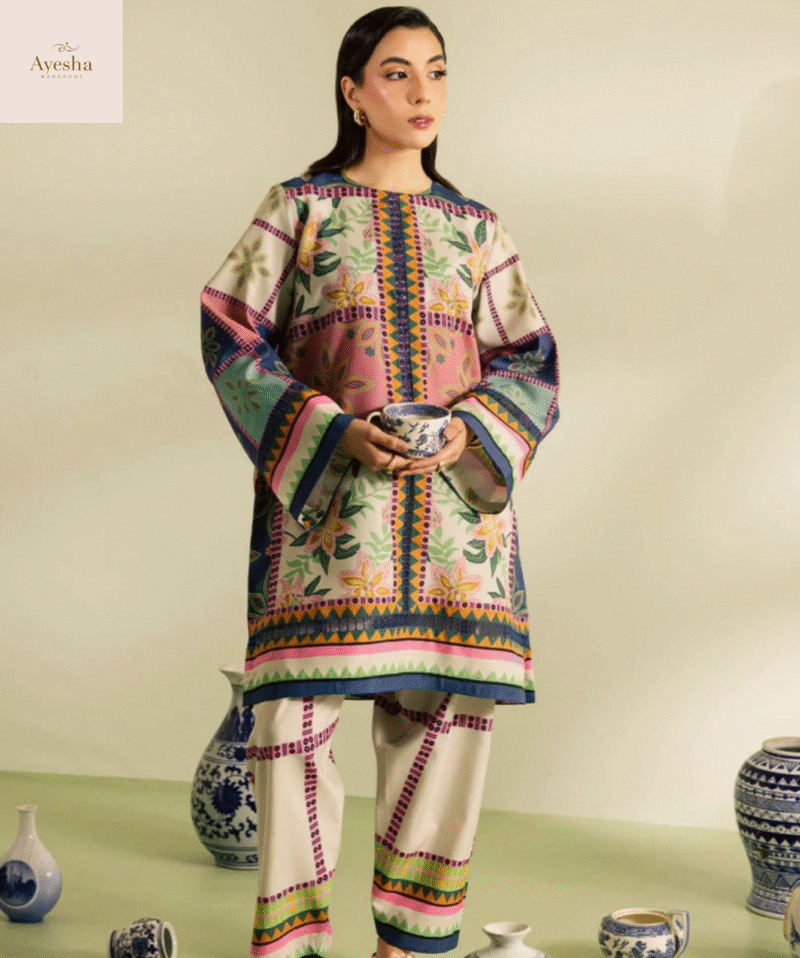 Digital Printed Cord Set (3-Piece Suit) - Image 4