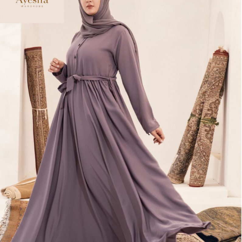Elegant Georgette Abaya Set With Stoller