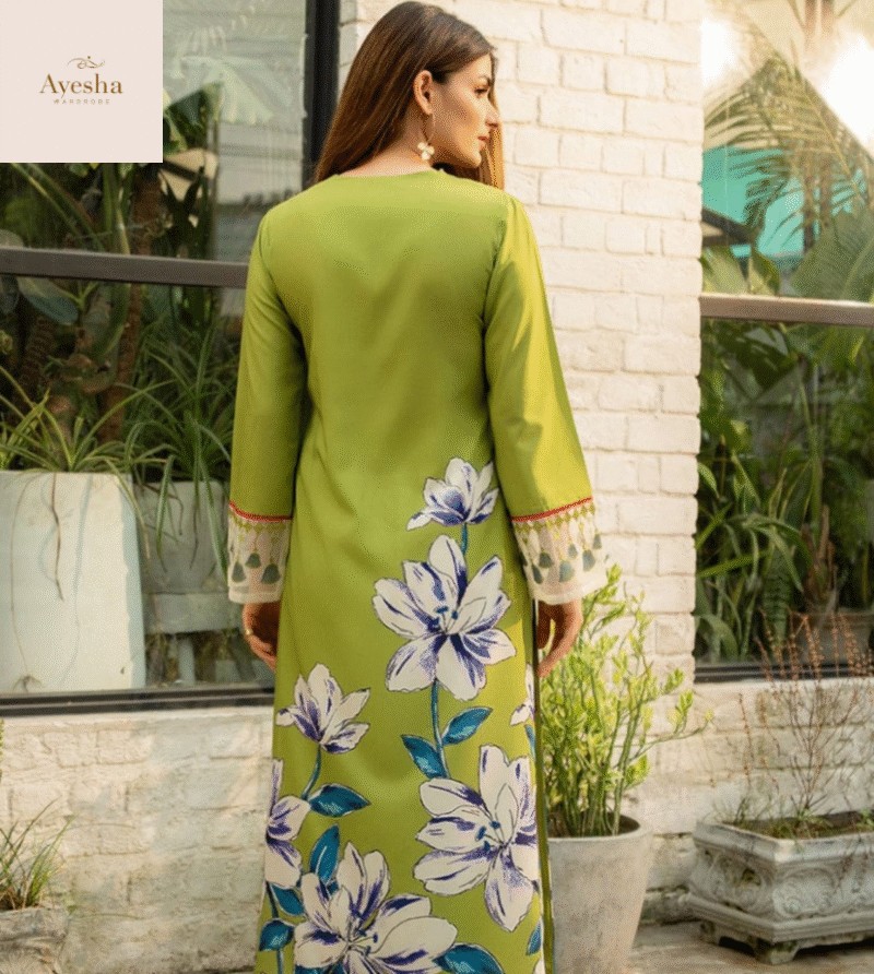 Digital printed long kurta set - Image 3