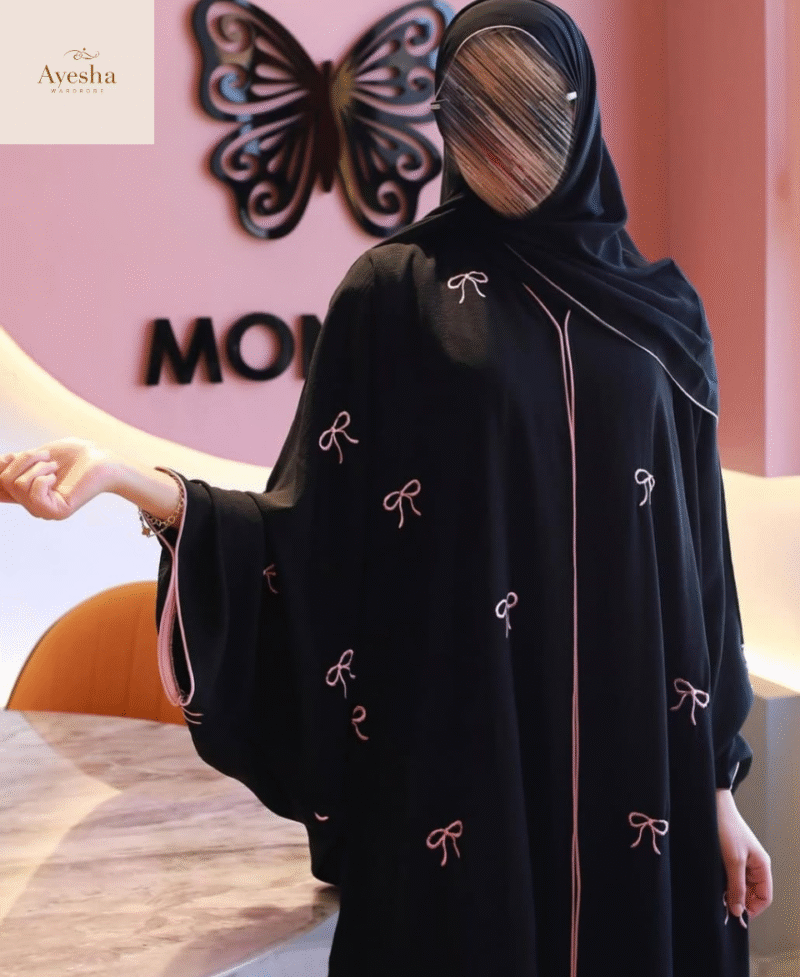 Trending Bow 🎀 Abaya with Stoller - Image 3