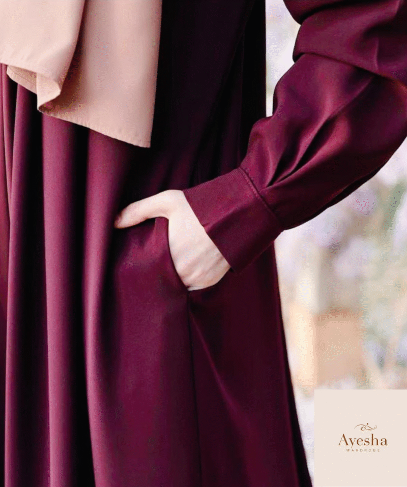 Front Zip Georgette Abaya (Both-Sided Pockets) - Image 6