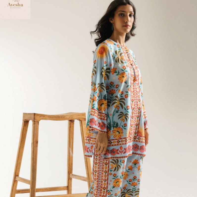 Digital Printed Cord Set Good Quality Stitching Full Suit Overlock