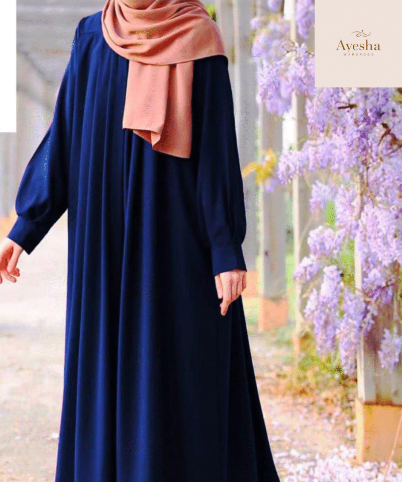 Front Zip Georgette Abaya (Both-Sided Pockets) - Image 7