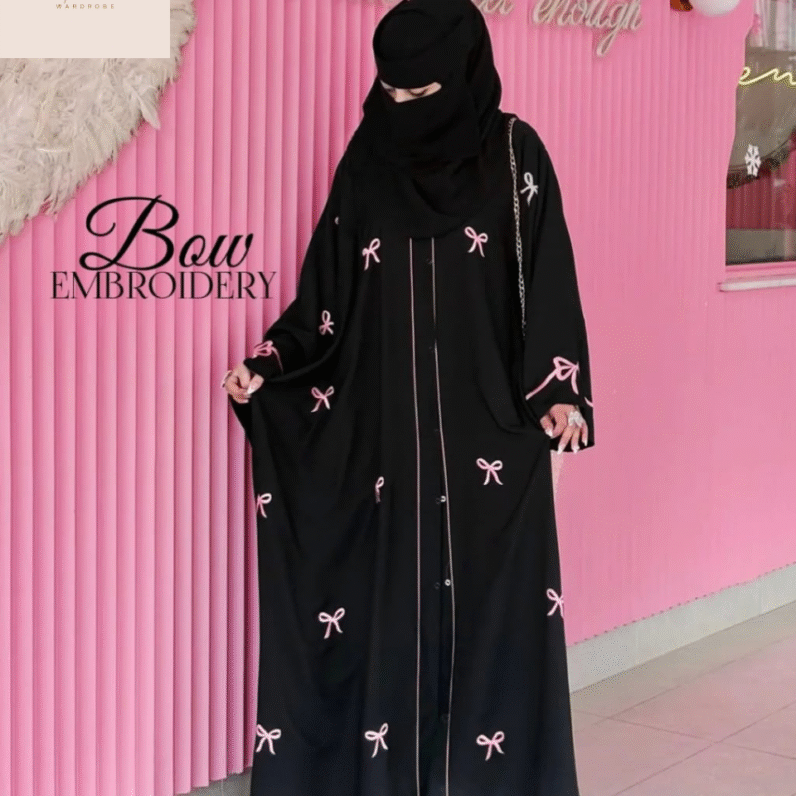 Trending Bow 🎀 Abaya with Stoller