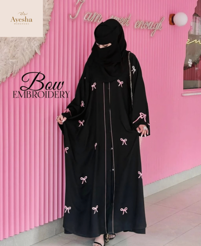 Trending Bow 🎀 Abaya with Stoller