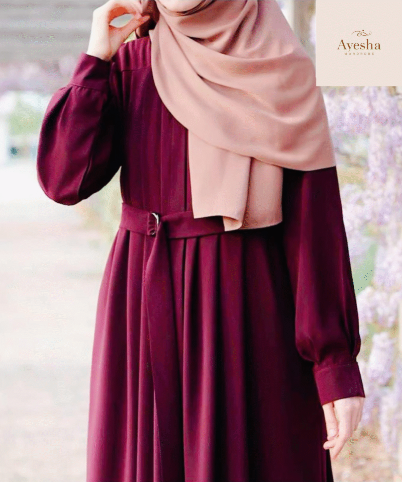 Front Zip Georgette Abaya (Both-Sided Pockets) - Image 8