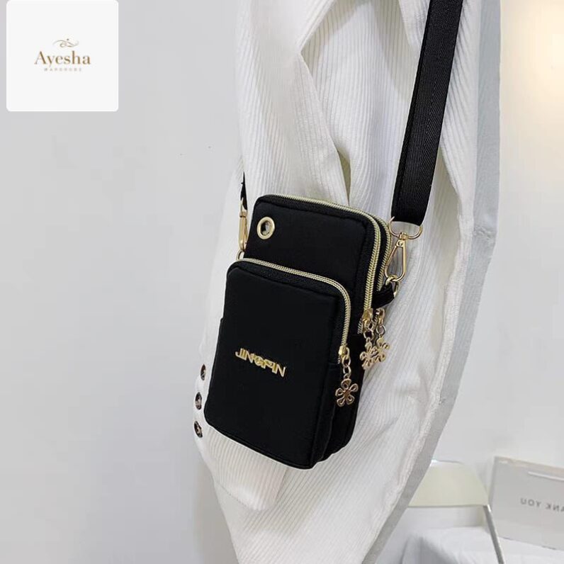 3 Zippers* Crossbody Cellphone Bags For Womens