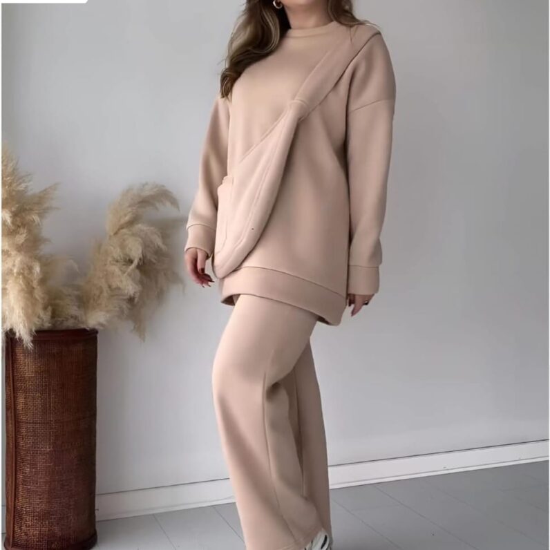 3-Piece Fleece Tracksuit Set With Bag